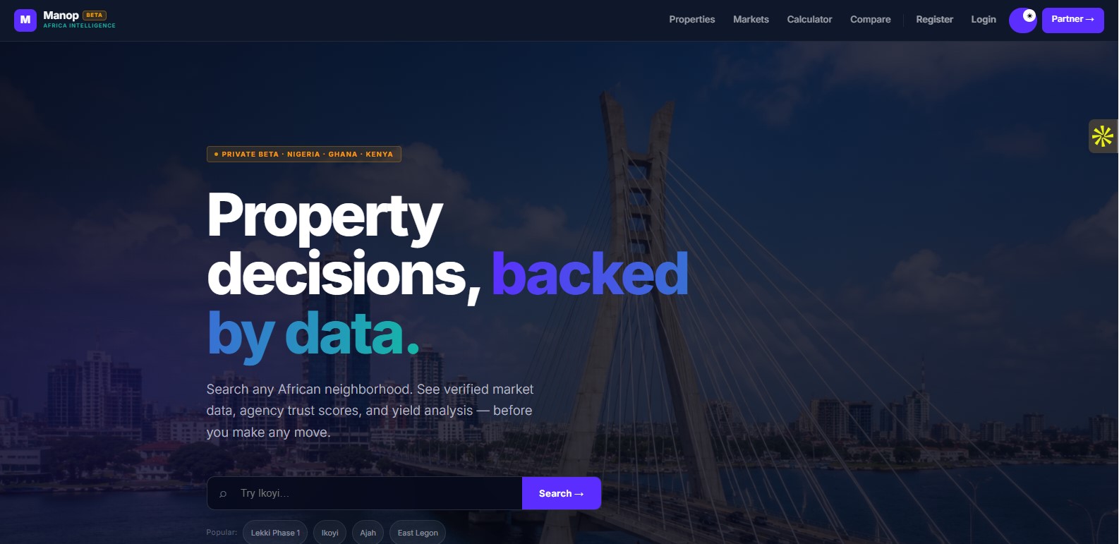 MANOP product screenshot